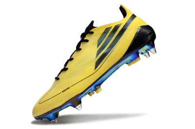 Men's Adidas F50 Elite SG Soft Ground Low-Tops Football Boots - Yellow/Black/Gold