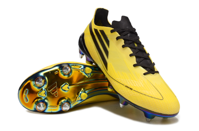 Men's Adidas F50 Elite SG Soft Ground Low-Tops Football Boots - Yellow/Black/Gold