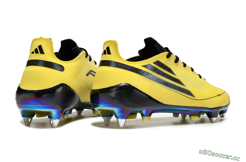 Men's Adidas F50 Elite SG Soft Ground Low-Tops Football Boots - Yellow/Black/Gold 6