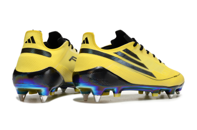 Men's Adidas F50 Elite SG Soft Ground Low-Tops Football Boots - Yellow/Black/Gold