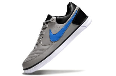 Men's Nike Street Gato IC Indoor & Futsal Low-Tops Football Shoes - Grey/Blue/Black