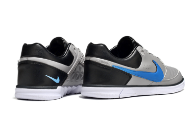 Men's Nike Street Gato IC Indoor & Futsal Low-Tops Football Shoes - Grey/Blue/Black