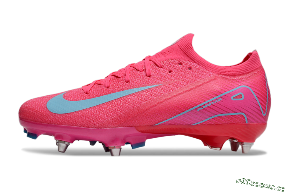 Men's Nike Air Zoom Mercurial Vapor 16 Elite SG Soft Ground Low-Tops Football Boots - Pink/Jade 0