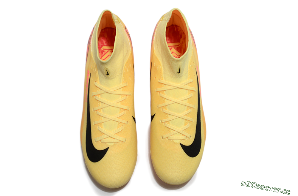 Unisex Nike Air Zoom Mercurial Superfly 10 Academy AG Artificial Grass High-Tops Football Boots - Yellow/Black/Red 4
