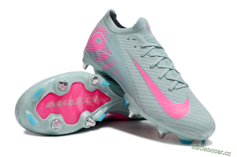 Men's Nike Air Zoom Mercurial Vapor 16 Elite SG Soft Ground Low-Tops Football Boots - Jade/Pink 3