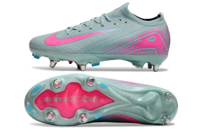 Men's Nike Air Zoom Mercurial Vapor 16 Elite SG Soft Ground Low-Tops Football Boots - Jade/Pink