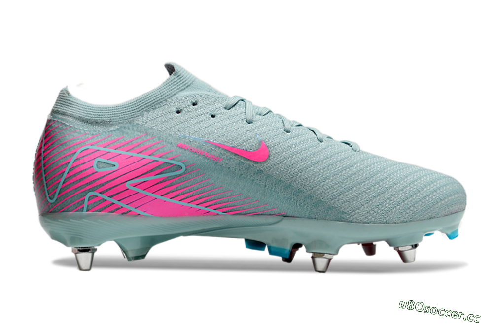 Men's Nike Air Zoom Mercurial Vapor 16 Elite SG Soft Ground Low-Tops Football Boots - Jade/Pink 7