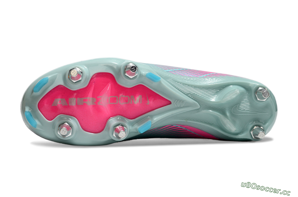 Men's Nike Air Zoom Mercurial Superfly 10 Elite SG Soft Ground High-Tops Football Boots - Jade/Pink 6