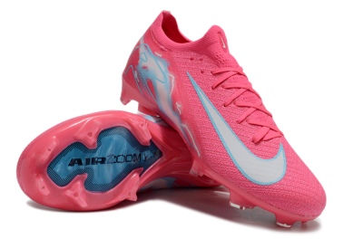 Unisex Nike Air Zoom Mercurial Vapor 16 Elite FG Firm Ground Low-Tops Football Boots - Pink/White/Jade