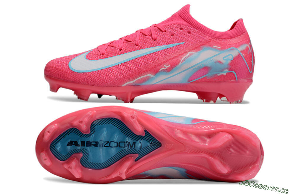 Unisex Nike Air Zoom Mercurial Vapor 16 Elite FG Firm Ground Low-Tops Football Boots - Pink/White/Jade 1
