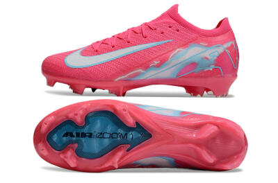 Unisex Nike Air Zoom Mercurial Vapor 16 Elite FG Firm Ground Low-Tops Football Boots - Pink/White/Jade