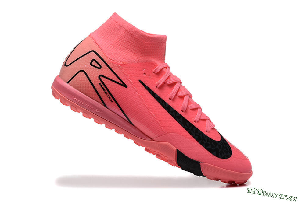 Unisex Nike Air Zoom Mercurial Superfly 10 Elite TF Artificial Turf High-Tops Football Shoes - Red/Black 4