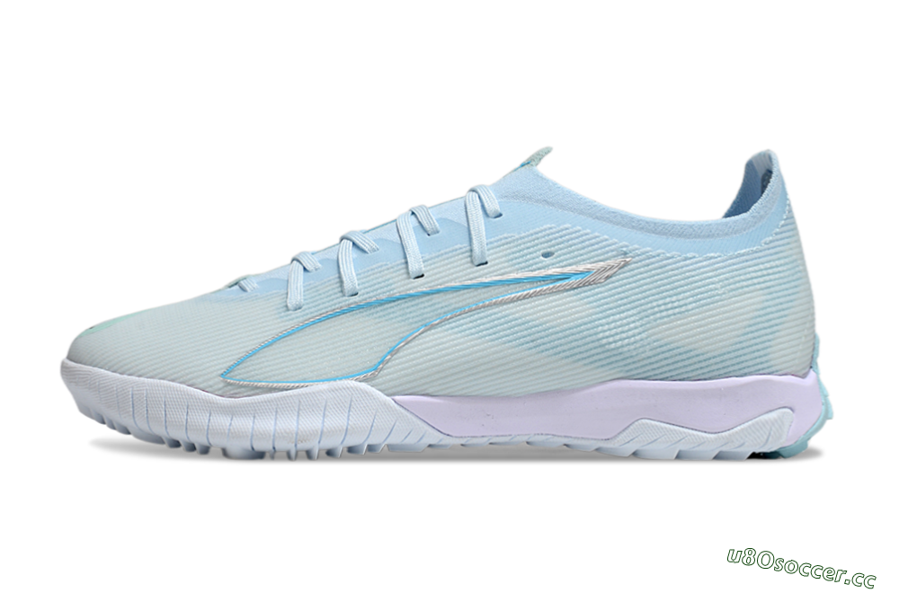 Men's Puma Ultra Ultimate TF Artificial Turf Low-Tops Football Boots - Jade/Silver/Blue 0