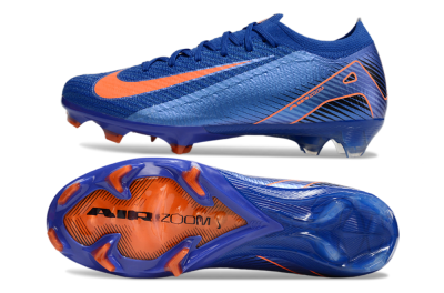 Men's Nike Air Zoom Mercurial Vapor 16 Elite FG Firm Ground Low-Tops Football Boots - Blue/Orange