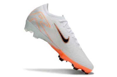 Men's Nike Air Zoom Mercurial Vapor 16 Elite FG Firm Ground Low-Tops Football Boots - White/Black/Orange