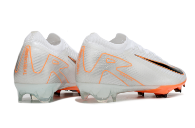Men's Nike Air Zoom Mercurial Vapor 16 Elite FG Firm Ground Low-Tops Football Boots - White/Black/Orange