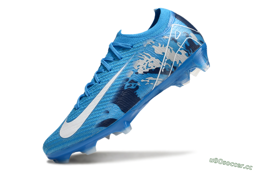 Men's Nike Air Zoom Mercurial Vapor 16 Elite FG Firm Ground Low-Tops Football Boots - Blue/White 5
