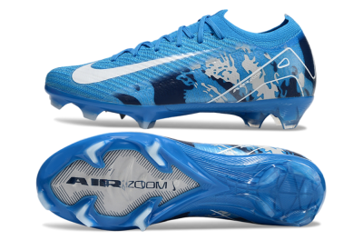 Men's Nike Air Zoom Mercurial Vapor 16 Elite FG Firm Ground Low-Tops Football Boots - Blue/White