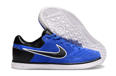 Men's Nike Street Gato IC Indoor & Futsal Low-Tops Football Shoes - Blue/Black/White