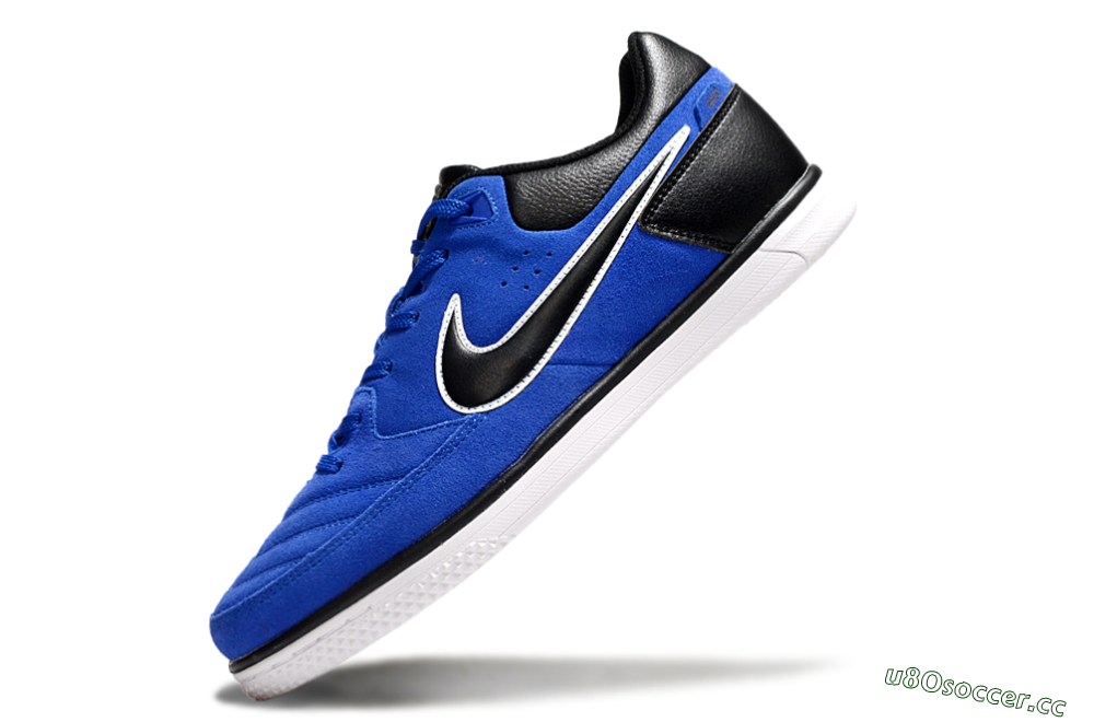Men's Nike Street Gato IC Indoor & Futsal Low-Tops Football Shoes - Blue/Black/White 5