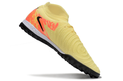 Men's Nike Phantom Luna Elite NU TF Artificial Turf High-Tops Football Shoes - Yellow/Black/Red