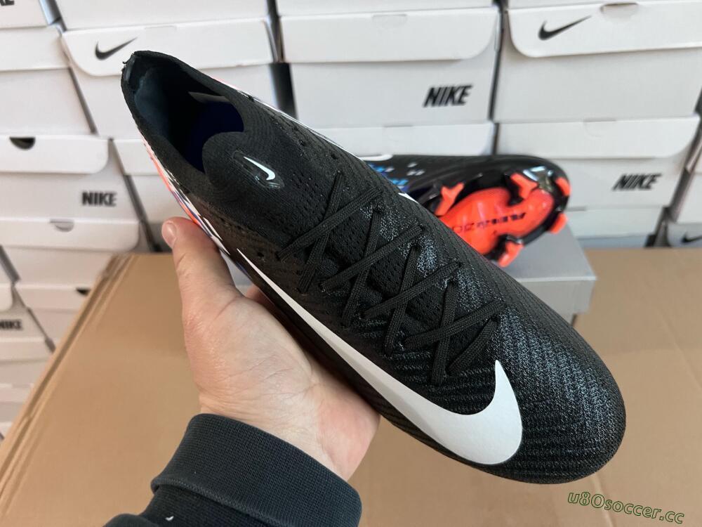 Unisex Nike Air Zoom Mercurial Vapor 16 Elite FG Firm Ground Low-Tops Football Boots - Black/Blue/Orange