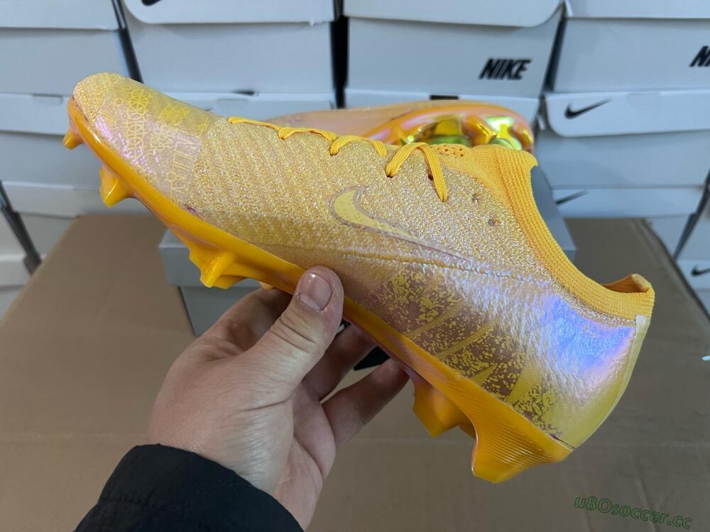 Unisex Nike Air Zoom Mercurial Vapor 16 Elite FG Firm Ground Low-Tops Football Boots - Gold/Gold