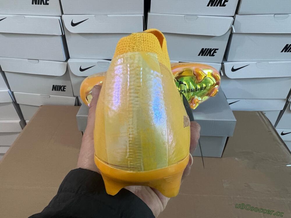 Unisex Nike Air Zoom Mercurial Vapor 16 Elite FG Firm Ground Low-Tops Football Boots - Gold/Gold