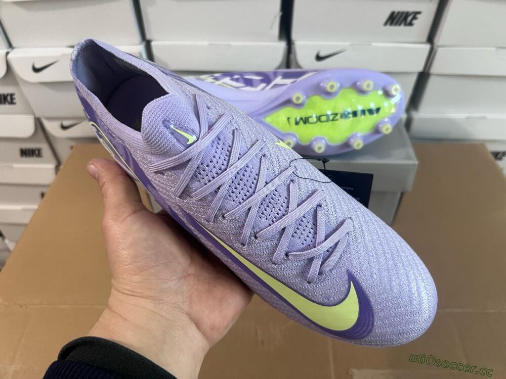 Men's Nike Air Zoom Mercurial Vapor 16 Elite AG Artificial Grass Low-Tops Football Boots - Purple/Yellow/Blue
