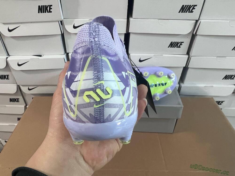 Men's Nike Air Zoom Mercurial Vapor 16 Elite AG Artificial Grass Low-Tops Football Boots - Purple/Yellow/Blue
