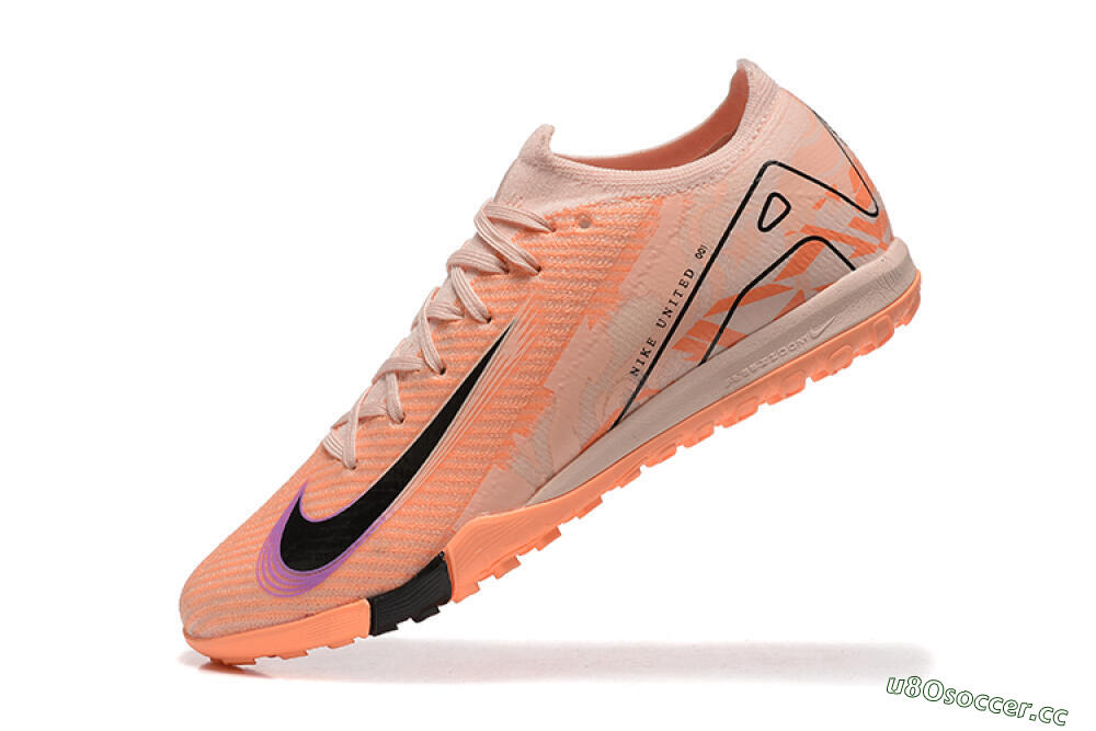 Men's Nike Air Zoom Mercurial Vapor 16 Elite TF Artificial Turf Low-Tops Football Shoes - Pink/Purple/Black 8