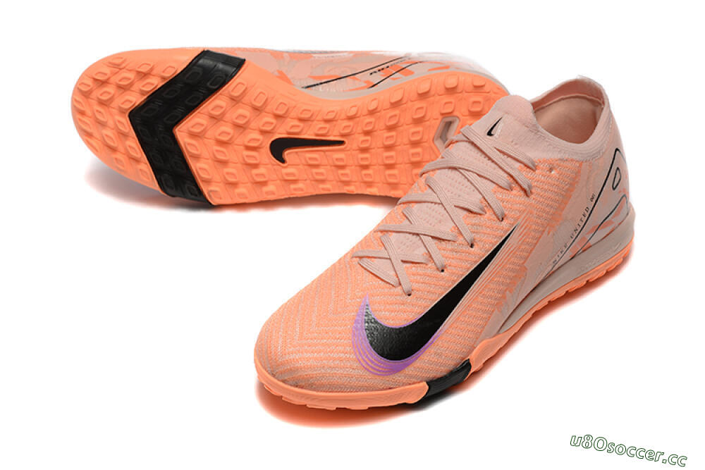 Men's Nike Air Zoom Mercurial Vapor 16 Elite TF Artificial Turf Low-Tops Football Shoes - Pink/Purple/Black 3