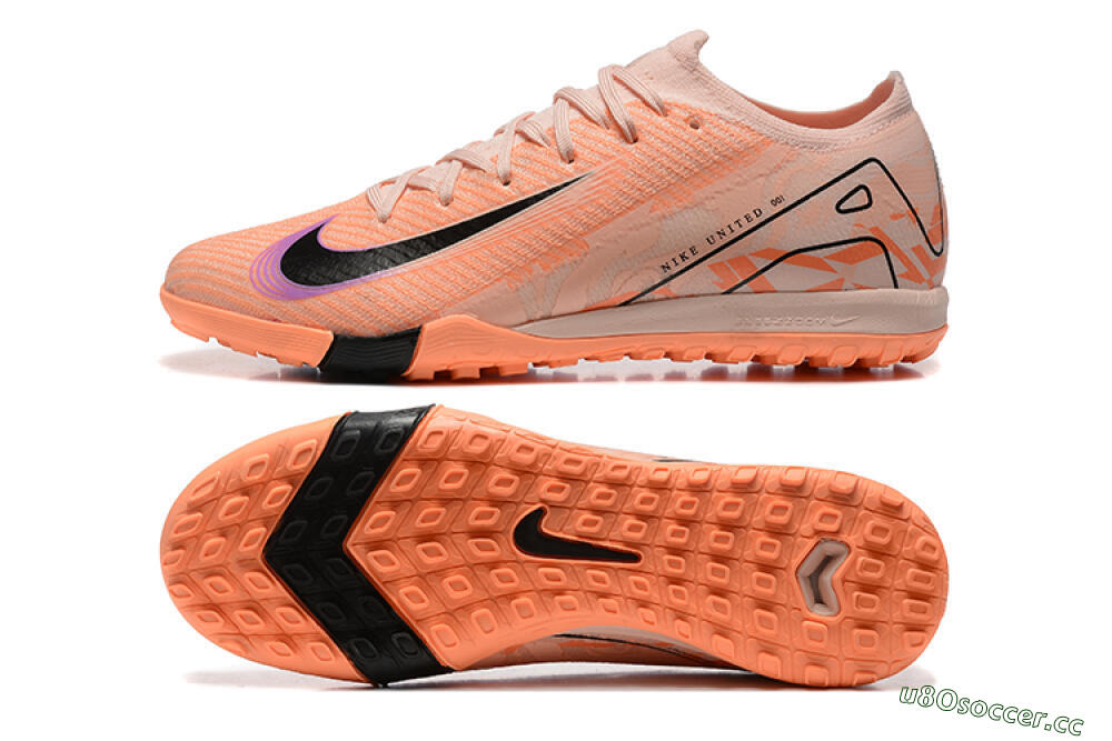 Men's Nike Air Zoom Mercurial Vapor 16 Elite TF Artificial Turf Low-Tops Football Shoes - Pink/Purple/Black 1