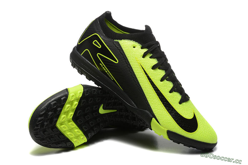 Men's Nike Air Zoom Mercurial Vapor 16 Elite TF Artificial Turf Low-Tops Football Shoes - Yellow/Black 4
