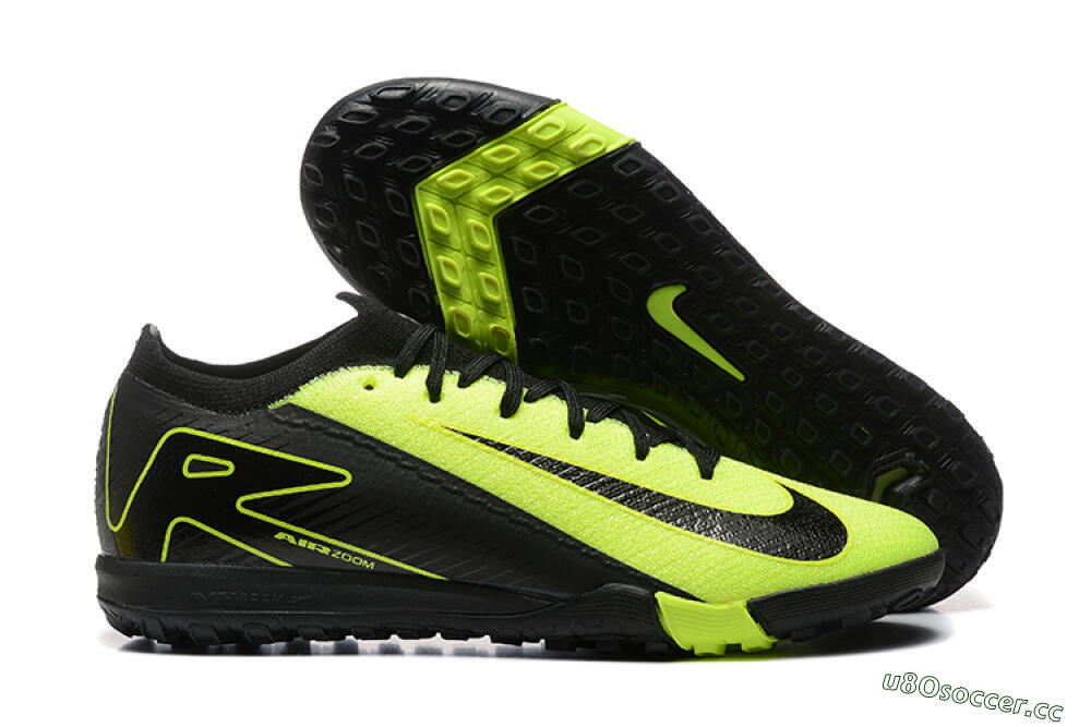 Men's Nike Air Zoom Mercurial Vapor 16 Elite TF Artificial Turf Low-Tops Football Shoes - Yellow/Black 2