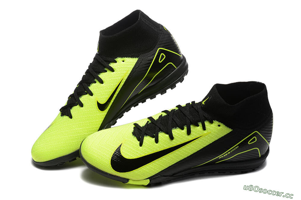 Men's Nike Air Zoom Mercurial Superfly 10 Elite TF Artificial Turf High-Tops Football Shoes - Yellow/Black 6