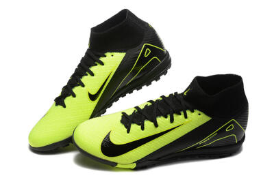 Men's Nike Air Zoom Mercurial Superfly 10 Elite TF Artificial Turf High-Tops Football Shoes - Yellow/Black