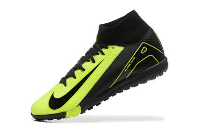 Men's Nike Air Zoom Mercurial Superfly 10 Elite TF Artificial Turf High-Tops Football Shoes - Yellow/Black