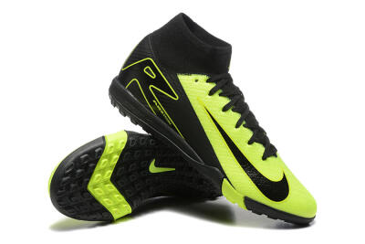 Men's Nike Air Zoom Mercurial Superfly 10 Elite TF Artificial Turf High-Tops Football Shoes - Yellow/Black