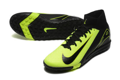 Men's Nike Air Zoom Mercurial Superfly 10 Elite TF Artificial Turf High-Tops Football Shoes - Yellow/Black