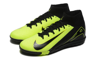 Men's Nike Air Zoom Mercurial Superfly 10 Elite TF Artificial Turf High-Tops Football Shoes - Yellow/Black