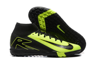 Men's Nike Air Zoom Mercurial Superfly 10 Elite TF Artificial Turf High-Tops Football Shoes - Yellow/Black