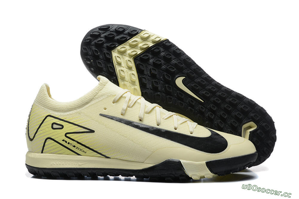 Unisex Nike Air Zoom Mercurial Vapor 16 Elite TF Artificial Turf Low-Tops Football Shoes - Beige/Black 2