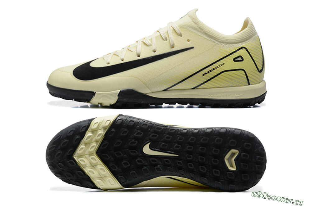 Unisex Nike Air Zoom Mercurial Vapor 16 Elite TF Artificial Turf Low-Tops Football Shoes - Beige/Black 1
