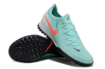 Unisex Nike Phantom Luna Elite TF Artificial Turf Low-Tops Football Shoes - Jade/Red/White