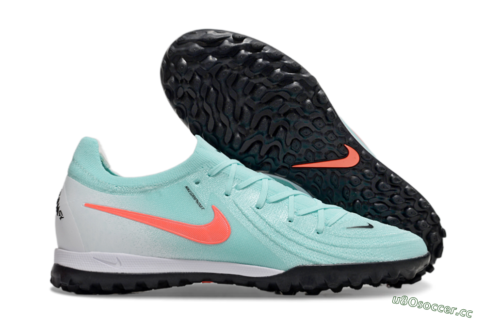 Unisex Nike Phantom Luna Elite TF Artificial Turf Low-Tops Football Shoes - Jade/Red/White 2