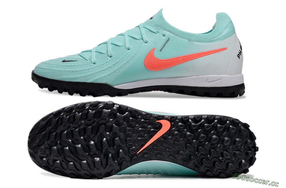 Unisex Nike Phantom Luna Elite TF Artificial Turf Low-Tops Football Shoes - Jade/Red/White 1