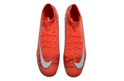 Unisex Nike Air Zoom Mercurial Superfly 10 Elite FG Firm Ground High-Tops Football Boots - Red/White