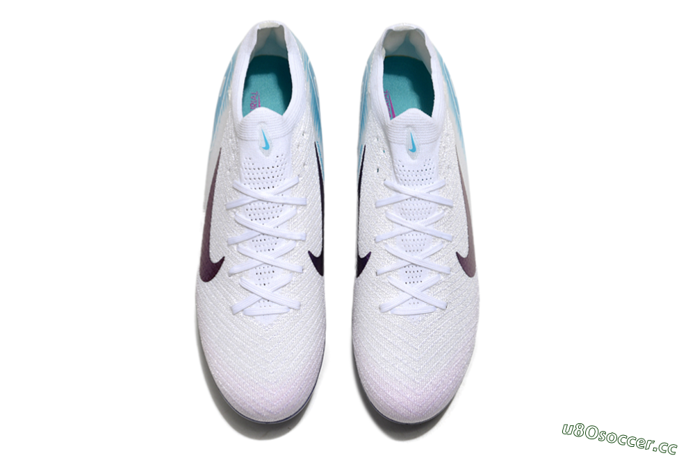 Men's Nike Air Zoom Mercurial Vapor 16 Elite SG Soft Ground Low-Tops Football Boots - White/Purple/Jade 4