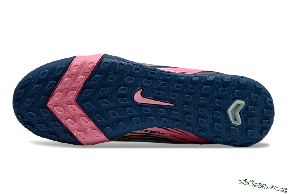 Unisex Nike Air Zoom Mercurial Vapor 16 Pro TF Artificial Turf Low-Tops Football Shoes - Jade/Yellow/Pink 6